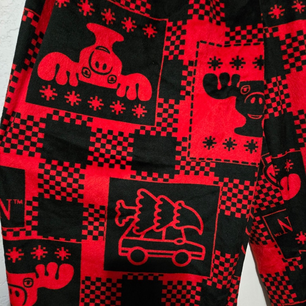 National Lampoon's Christmas Vacation Pajama Pants Red Black XL‎